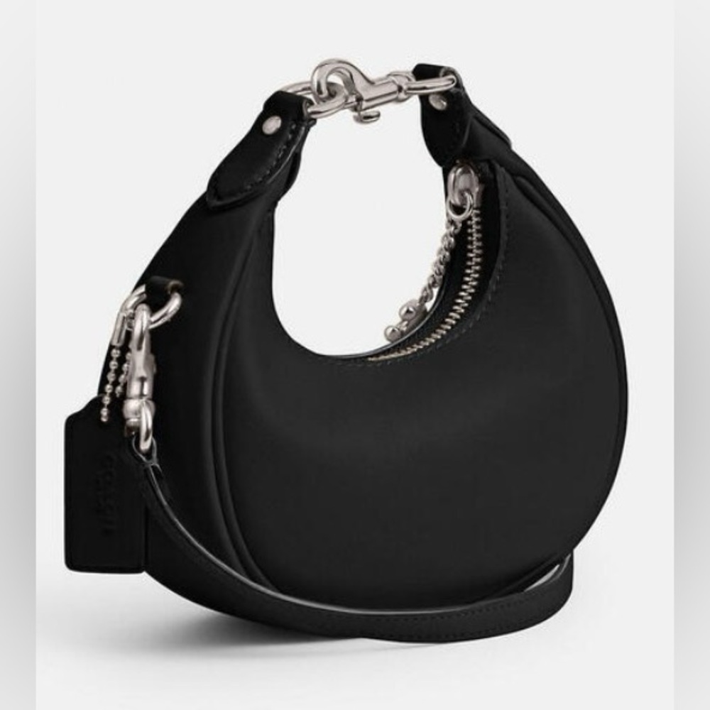 🖤🩶Coach NWT Black /Silver Jonie Crossbody Bag with Silver Hardware - Picture 2 of 7
